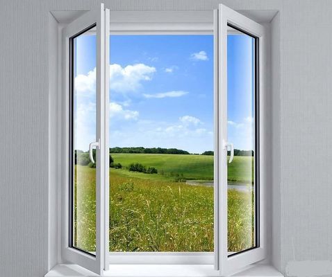 世帯の白い内部の振動塗られるアルミニウム開き窓のWindowsの粉